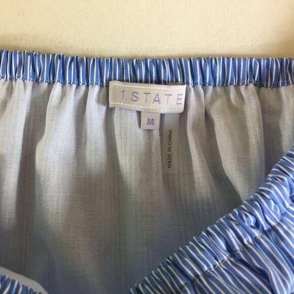 1. State Off-Shoulder Peasant-Style Boho Dress (NEW) - Picture 8 of 12